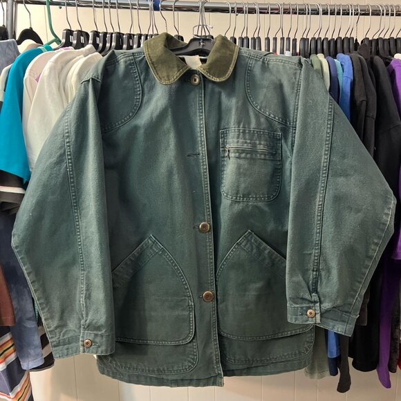 L.L.Bean Chore Coat Barn Jacket Cotton Made in USA - Picture 2 of 6